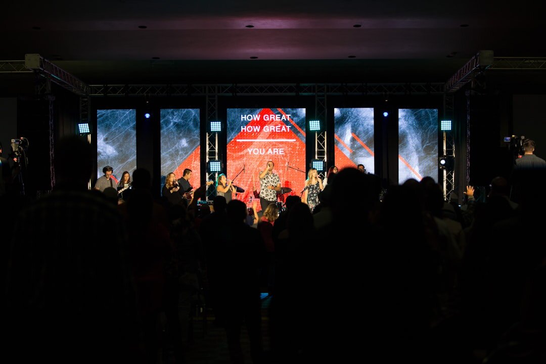 Corporate awards ceremony event on stage